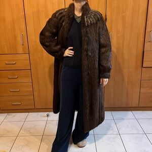 Custom Brown Fur Coat